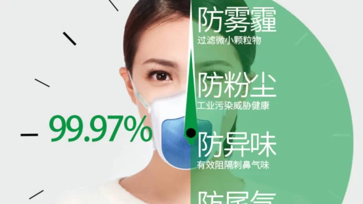 Xiaomi crea una mascarilla electrónica recargable para el Coronavirus