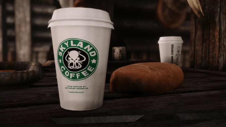 El vaso de «Starbucks» de «Juego de Tronos», ahora también en Skyrim
