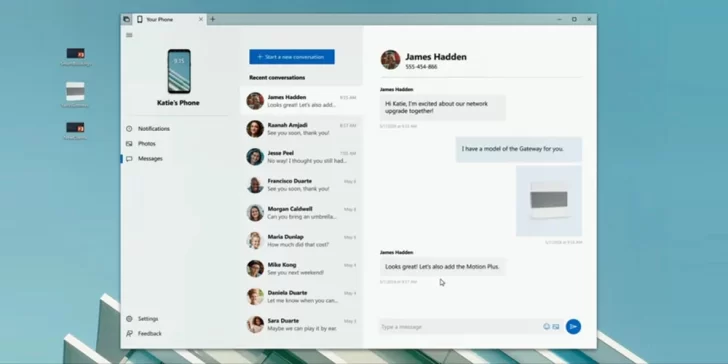 Windows 10 sincronizará tus SMS del teléfono