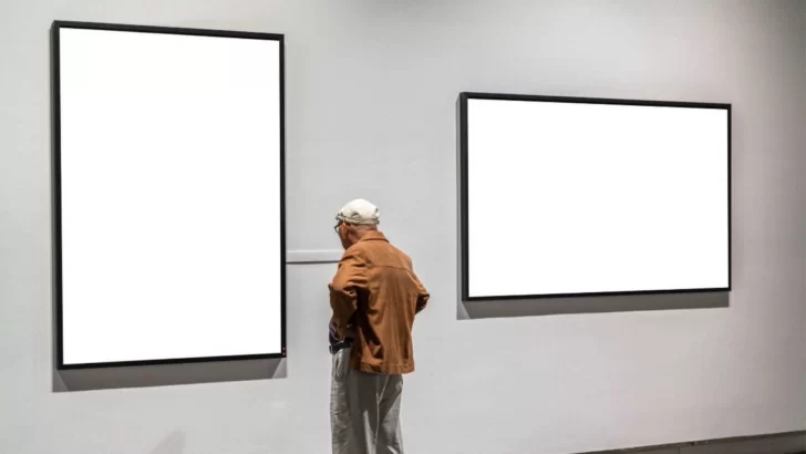 Un artista cobra 70.000 euros por una obra y ¡entregó dos lienzos en blanco!