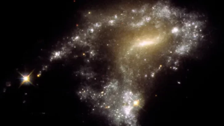Hubble descubre “Cadenas de Perlas” cósmicas en galaxias en interacción