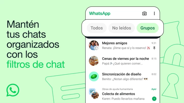  WhatsApp estrena nuevos filtros de chat: cómo se verán tus mensajes ahora 