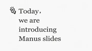 Manus lanza “Manus Slides”, una herramienta de IA para crear presentaciones impresionantes desde una sola instrucción