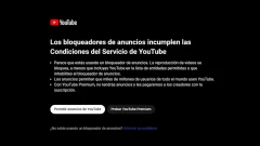 YouTube se cansa de los bloqueadores de anuncio