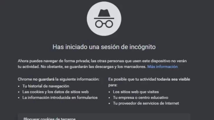 Google revela que el modo incógnito de Chrome no era tan privado