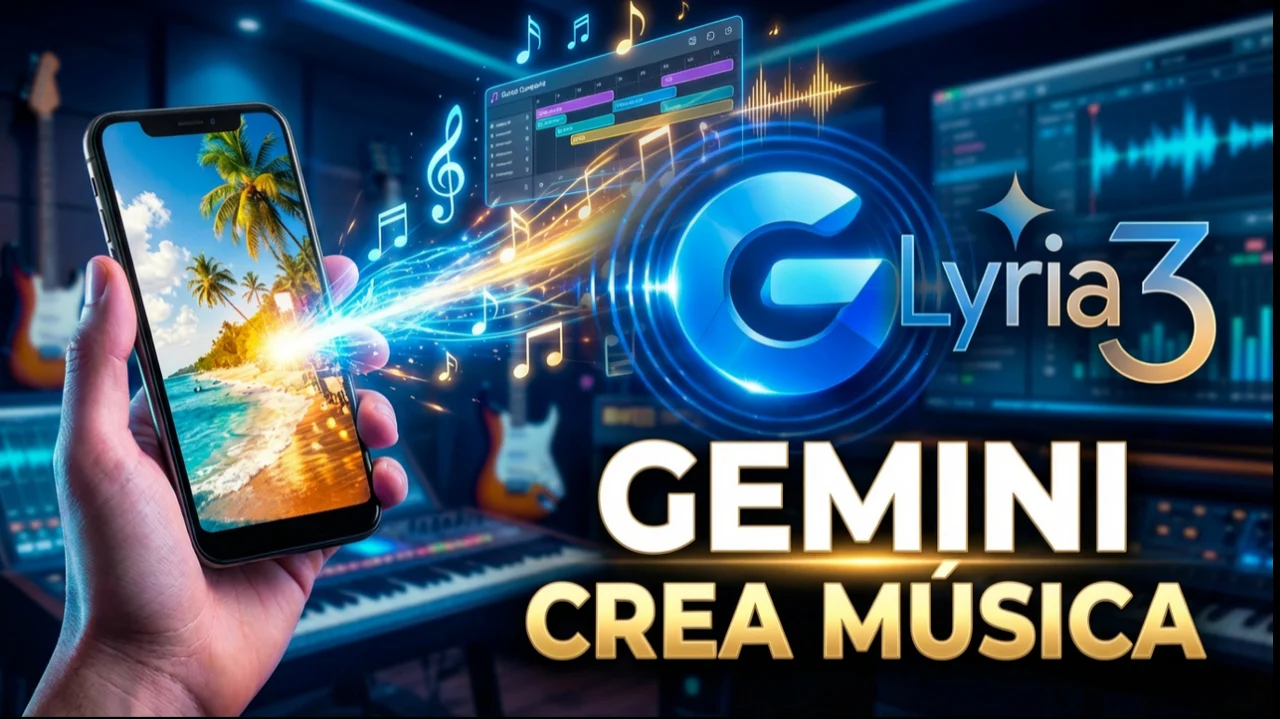 ¡Increíble! Gemini ya puede CREAR MÚSICA con una sola FOTO (Lyria 3)