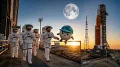 Artemis II: 4 astronautas, un peluche y 5.6 millones de nombres rumbo a la Luna