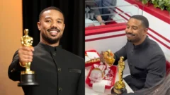 Michael B. Jordan ganó el Oscar y celebró como nadie lo esperaba