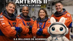 Artemis II: la misión que llevará millones de nombres y un peluche a la Luna