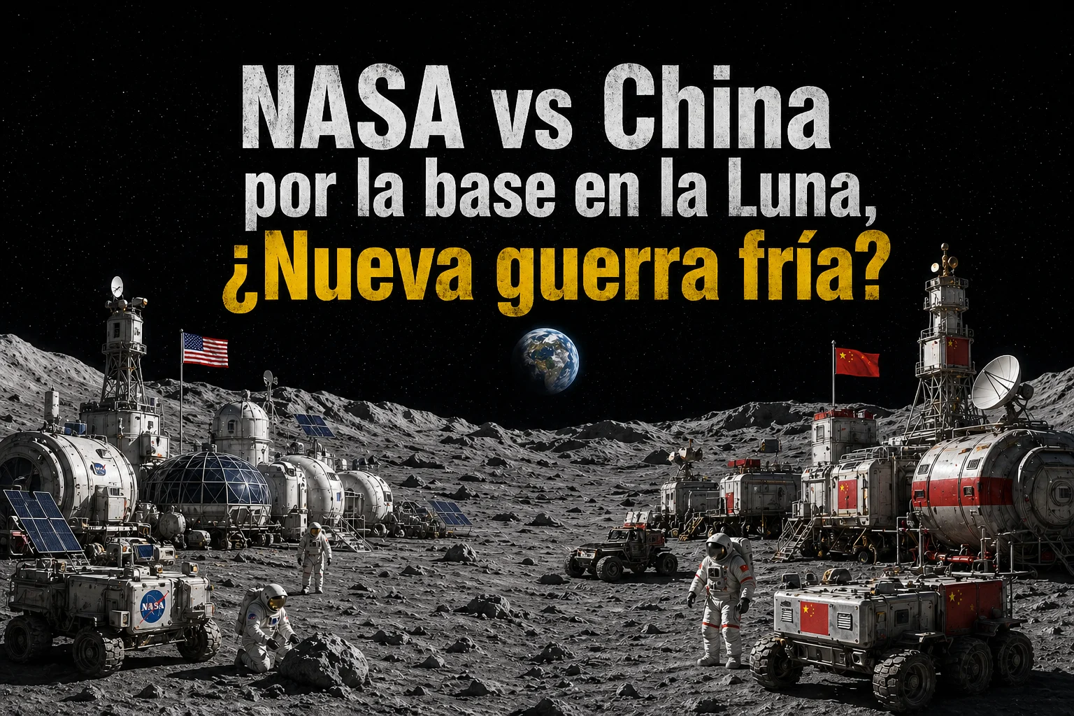 ¿La nueva guerra fría? NASA vs China por la base en la Luna