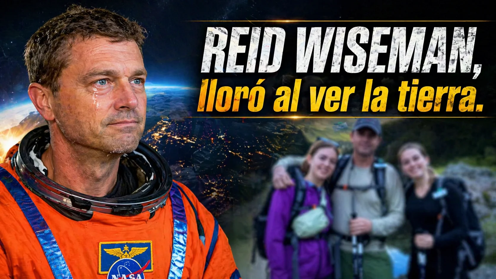 Reid Wiseman lloró al ver la Tierra desde el espacio #artemis #nasa