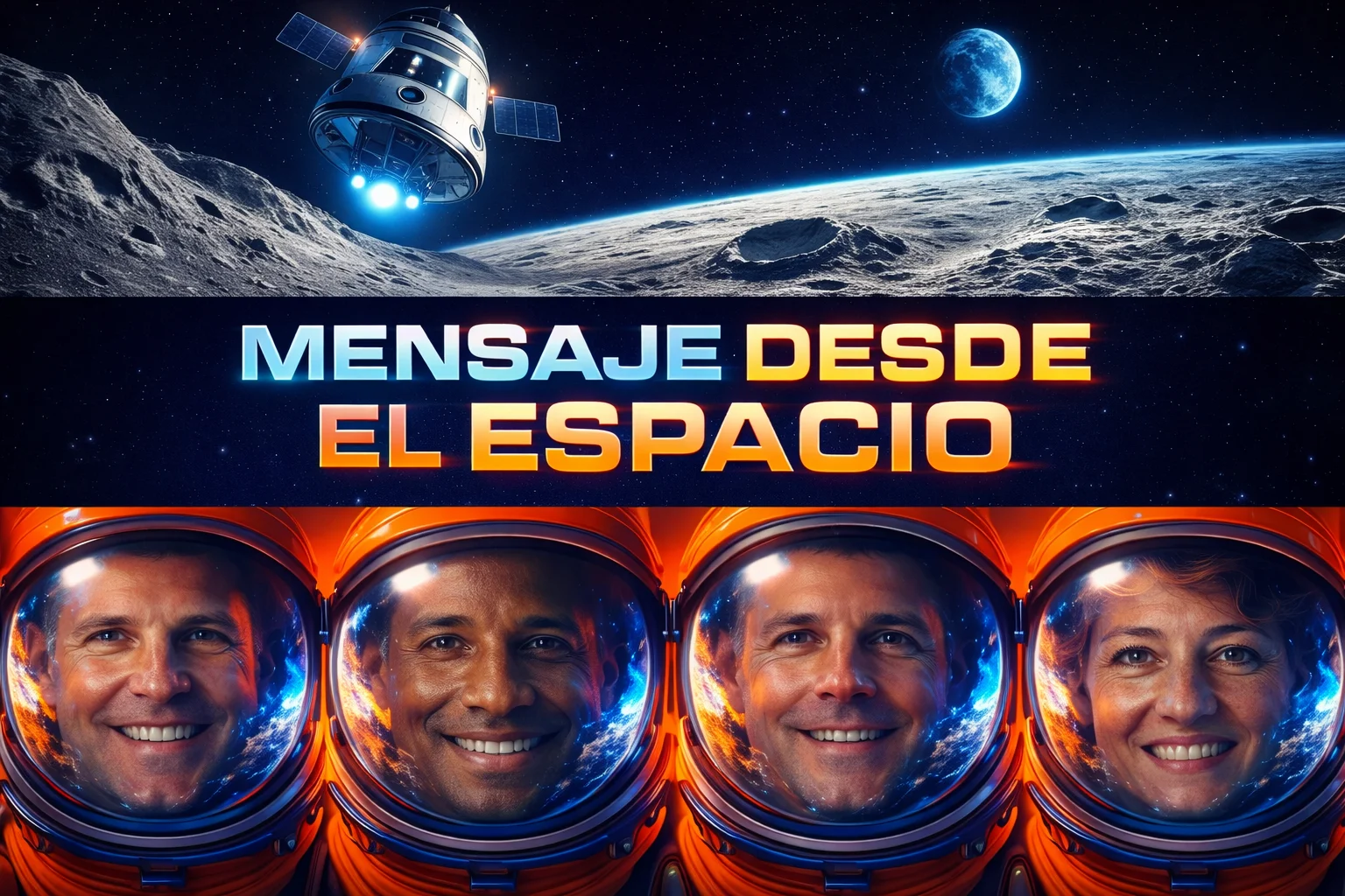 Artemis II: Escucha el histórico mensaje de los astronautas que viajan a la Luna en 2026