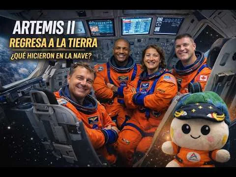Artemis II regresa a la tierra. ¡Qué hicieron los astronautas en la nave! #artemisii #astronautas