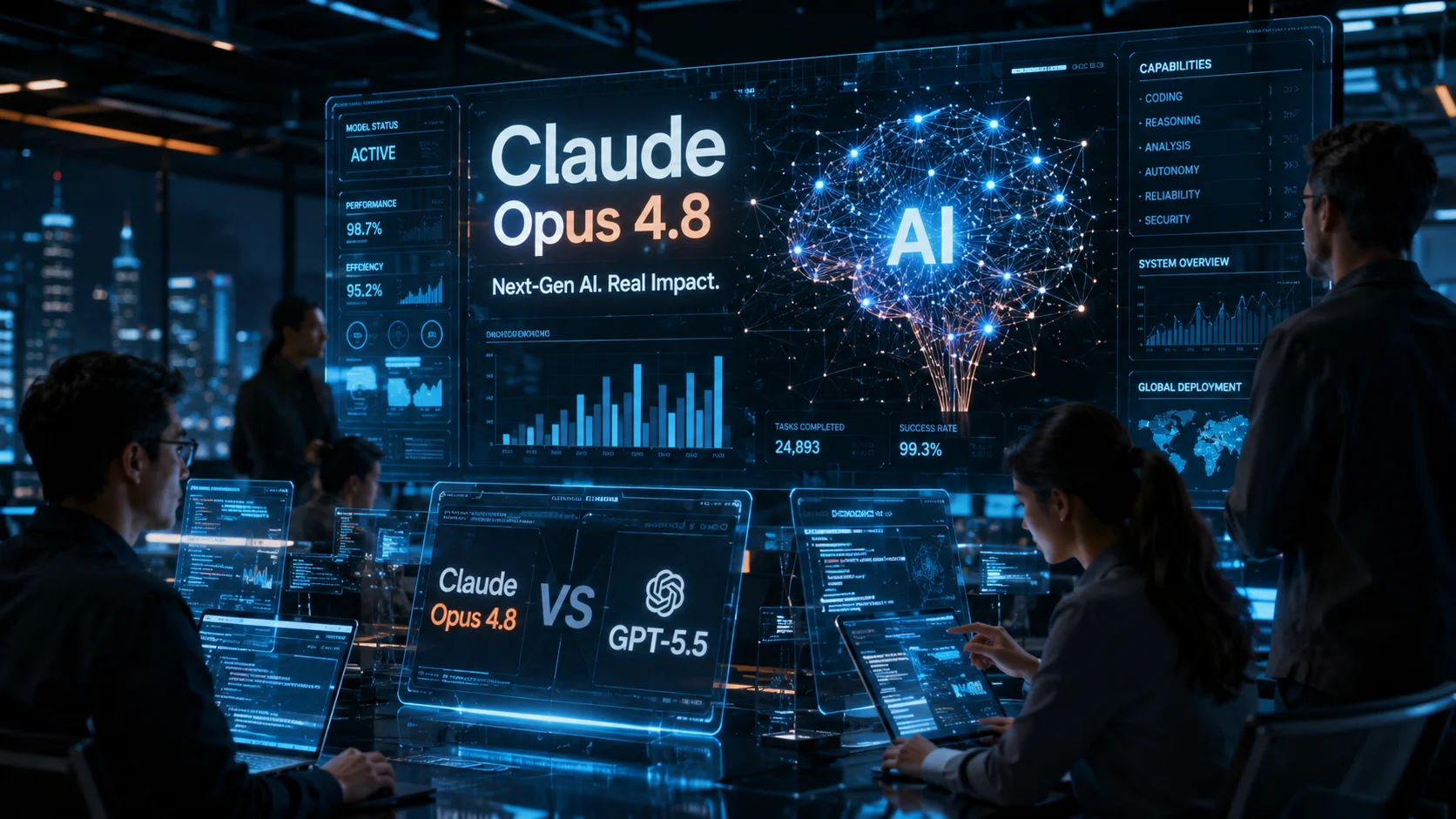 Claude Opus 4.8 desafía a GPT-5.5 con nuevo salto en IA