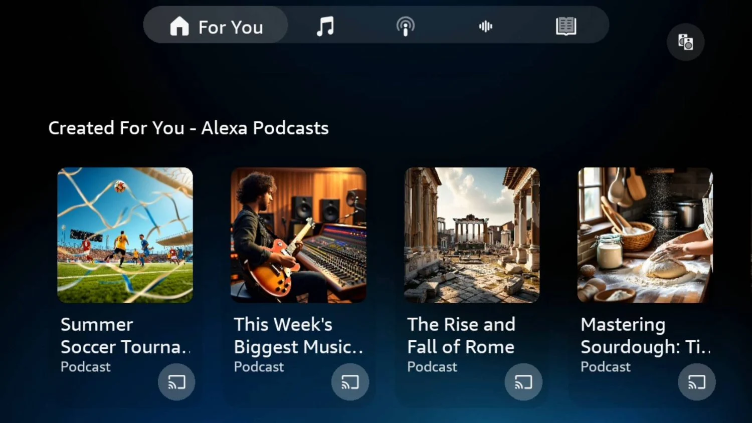 Alexa estrena podcasts impulsados por ia con presentadores virtuales