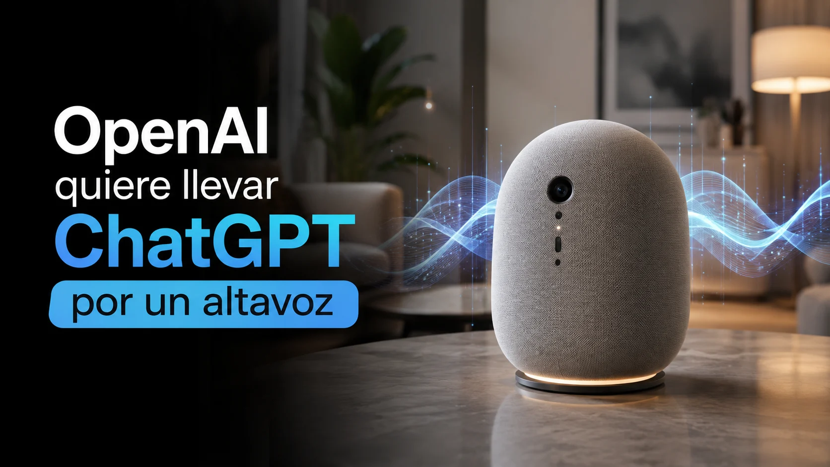 OpenAI quiere llevar ChatGPT a tu casa con un altavoz OpenAI quiere llevar ChatGPT a tu casa con un altavoz