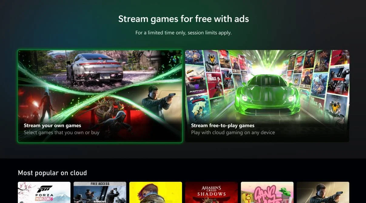 Xbox cloud gaming con anuncios: la apuesta de microsoft para el juego en la nube