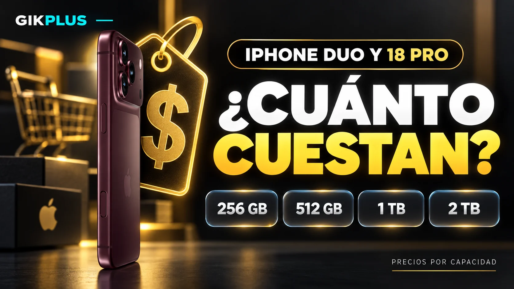 Cuánto cuestan el iPhone Duo y los 18 Pro según su capacidad
